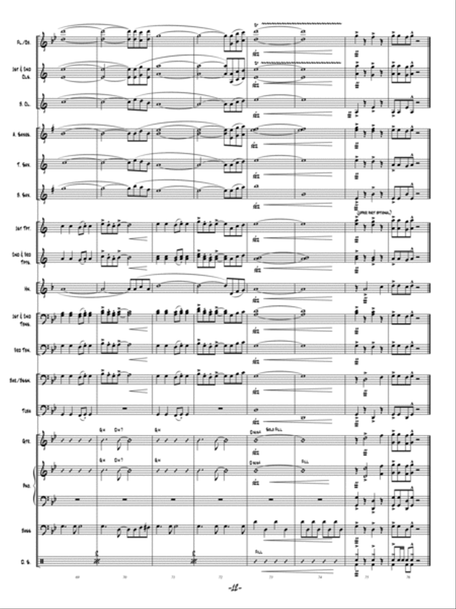 Ain't No Stoppin' Us! Concert Band scores gallery preview page 11