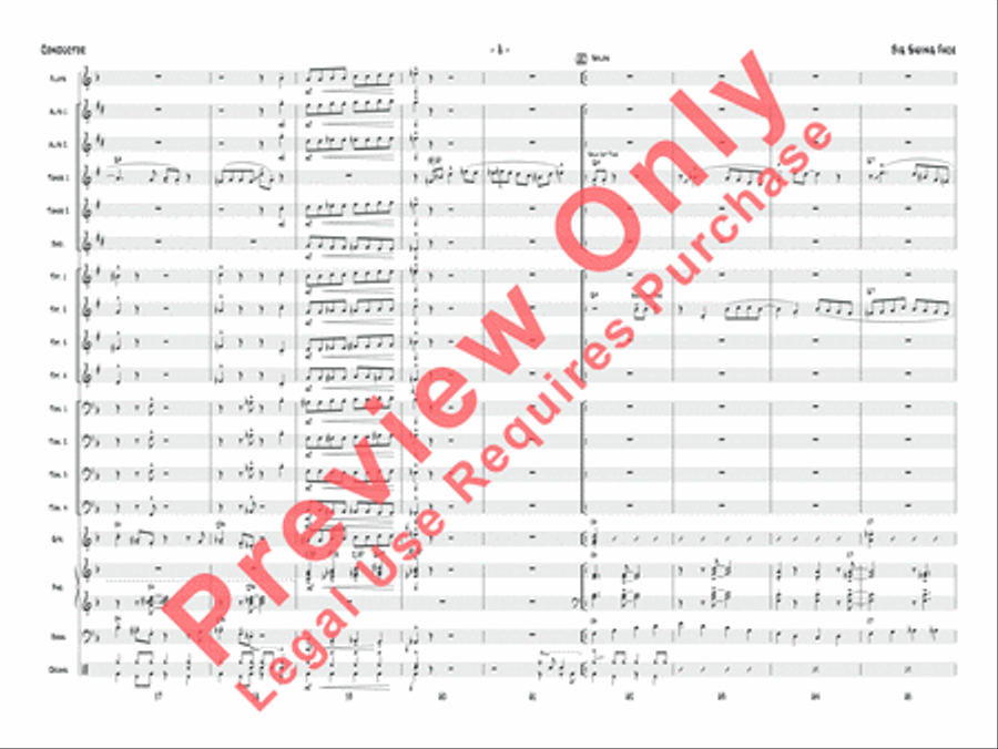Big Swing Face Jazz Ensemble scores gallery preview page 11