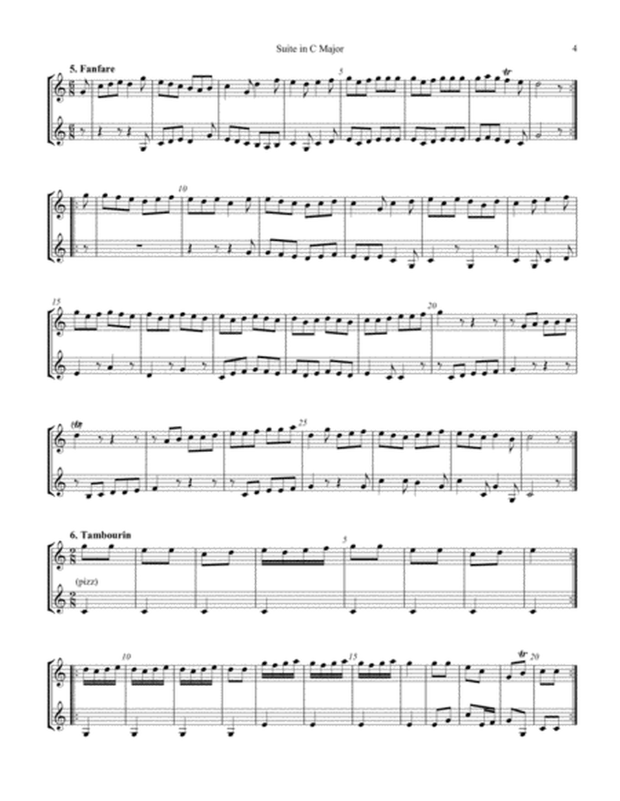 Suite in C Major for violin duet image number null