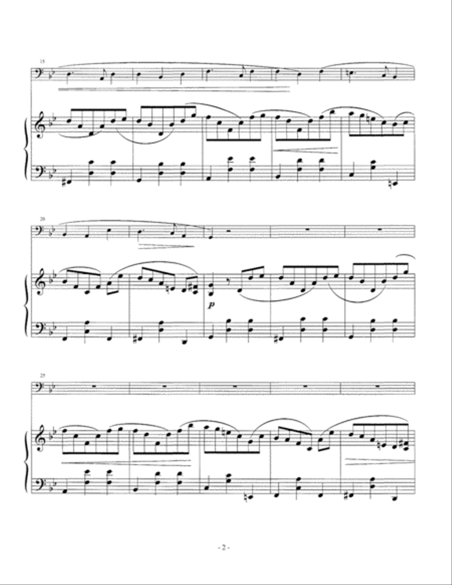 Der gang zum liebchen Tuba scores gallery preview page 3