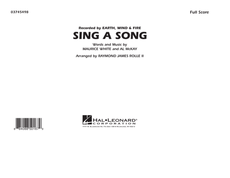 Sing A Song - Full Score