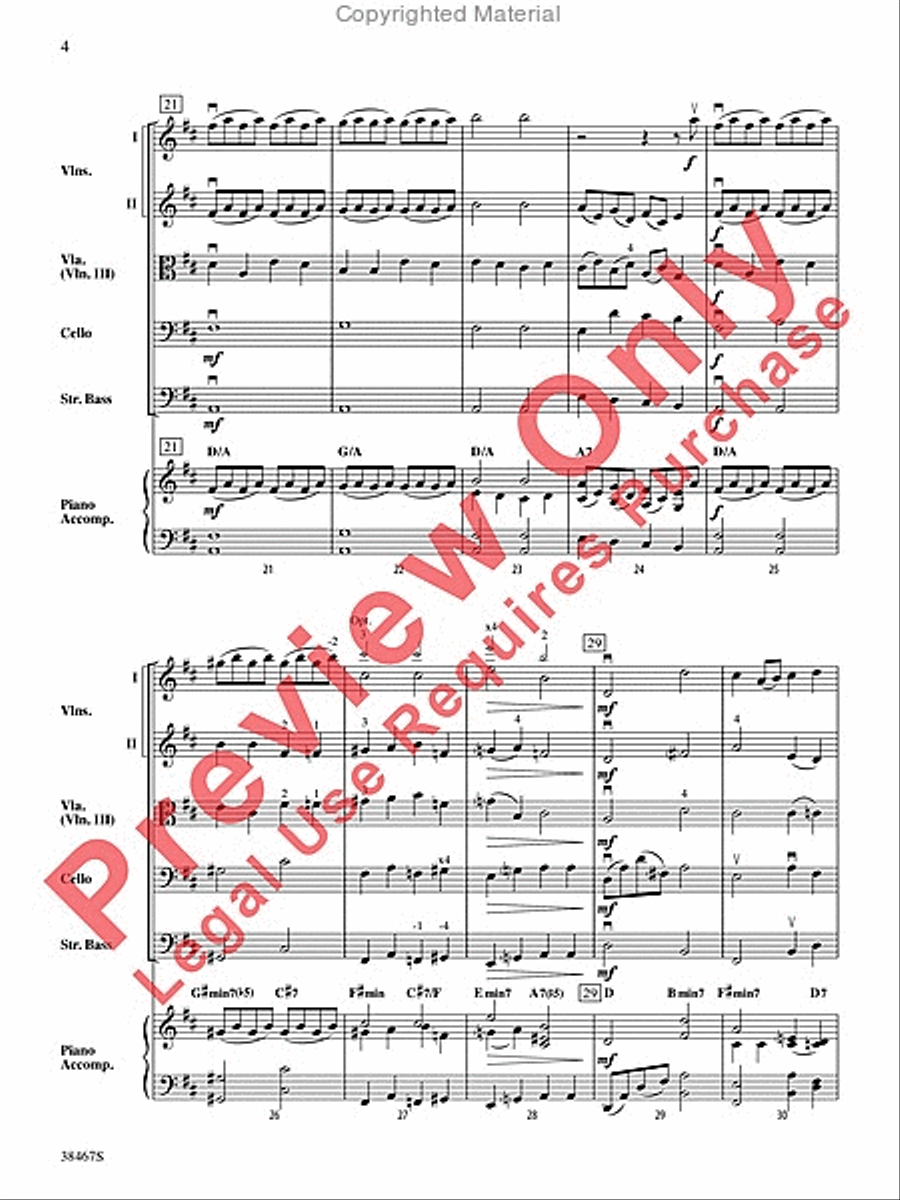 Over the Rainbow (from The Wizard of Oz) String Orchestra scores gallery preview page 5