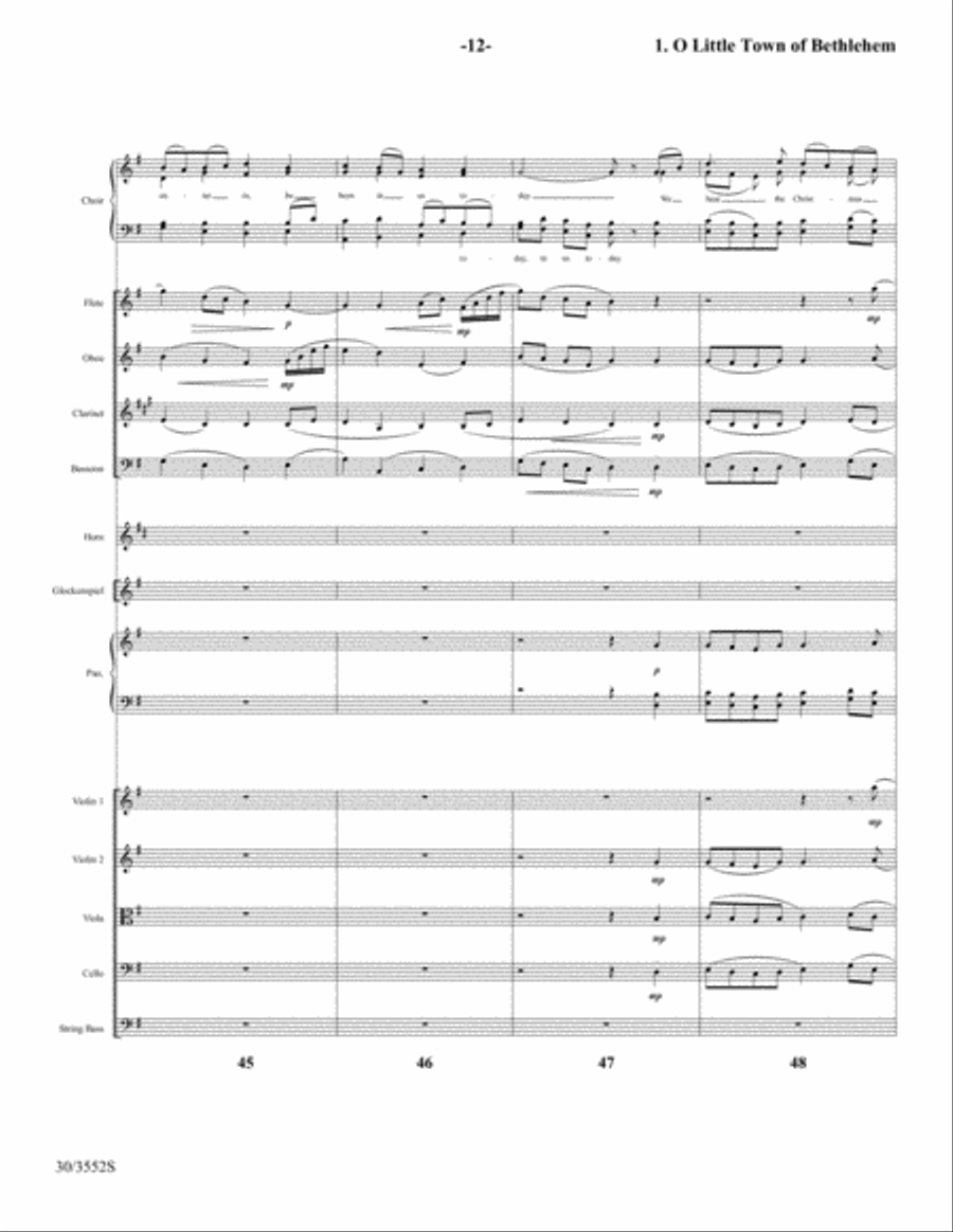 Come Now to Bethlehem - Score and Parts plus CD with Printable Parts Choir scores gallery preview page 14
