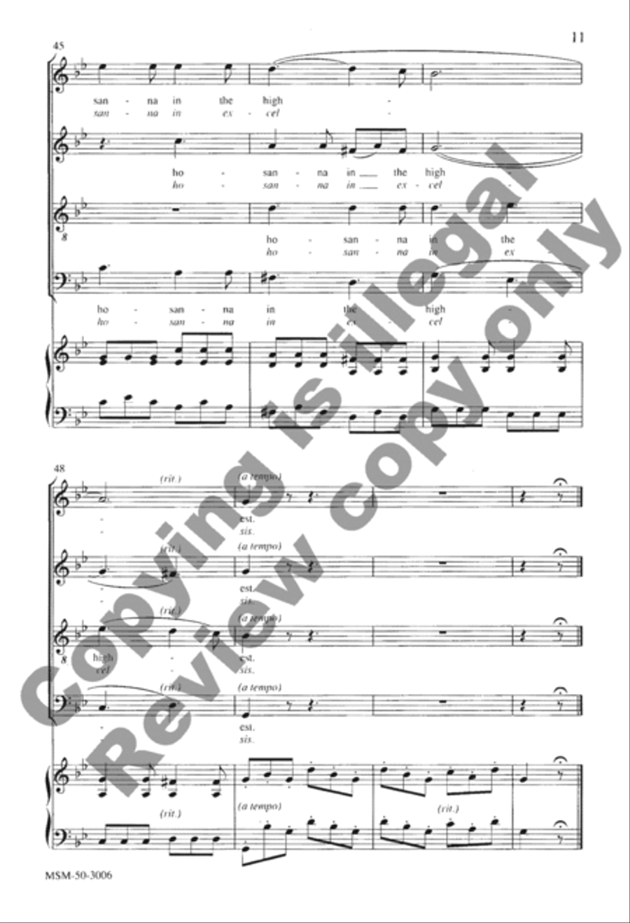 Holy, Holy, Holy Holy, Holy, Holy 4-Part scores gallery preview page 10