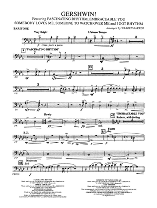 Book cover for Gershwin! (Medley): Baritone B.C.
