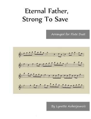 Book cover for Eternal Father, Strong To Save - Flute Duet