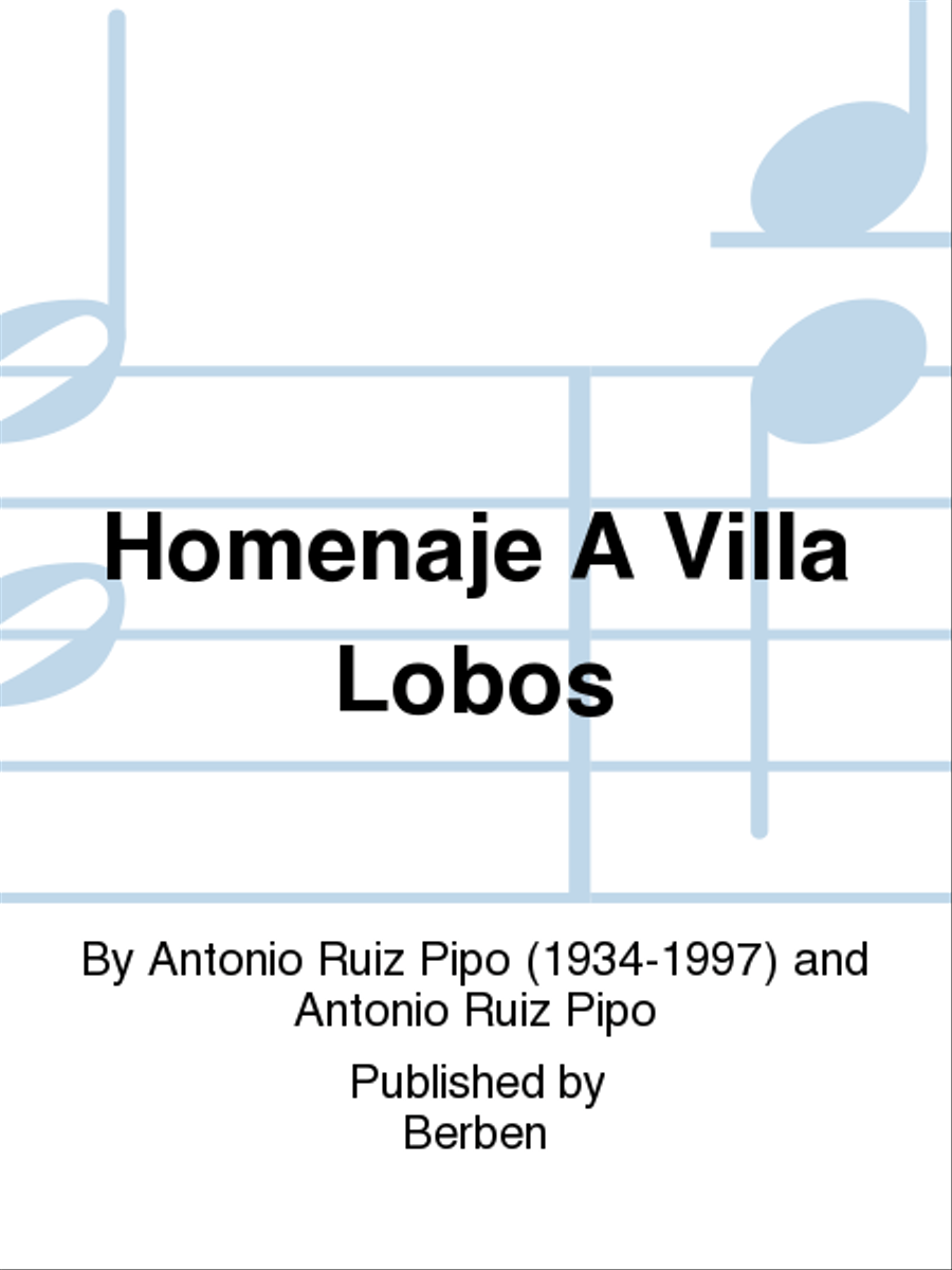Homenaje A Villa Lobos School and Community scores gallery preview page 1