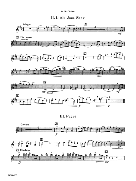 Brookshire Suite: 1st B-flat Clarinet