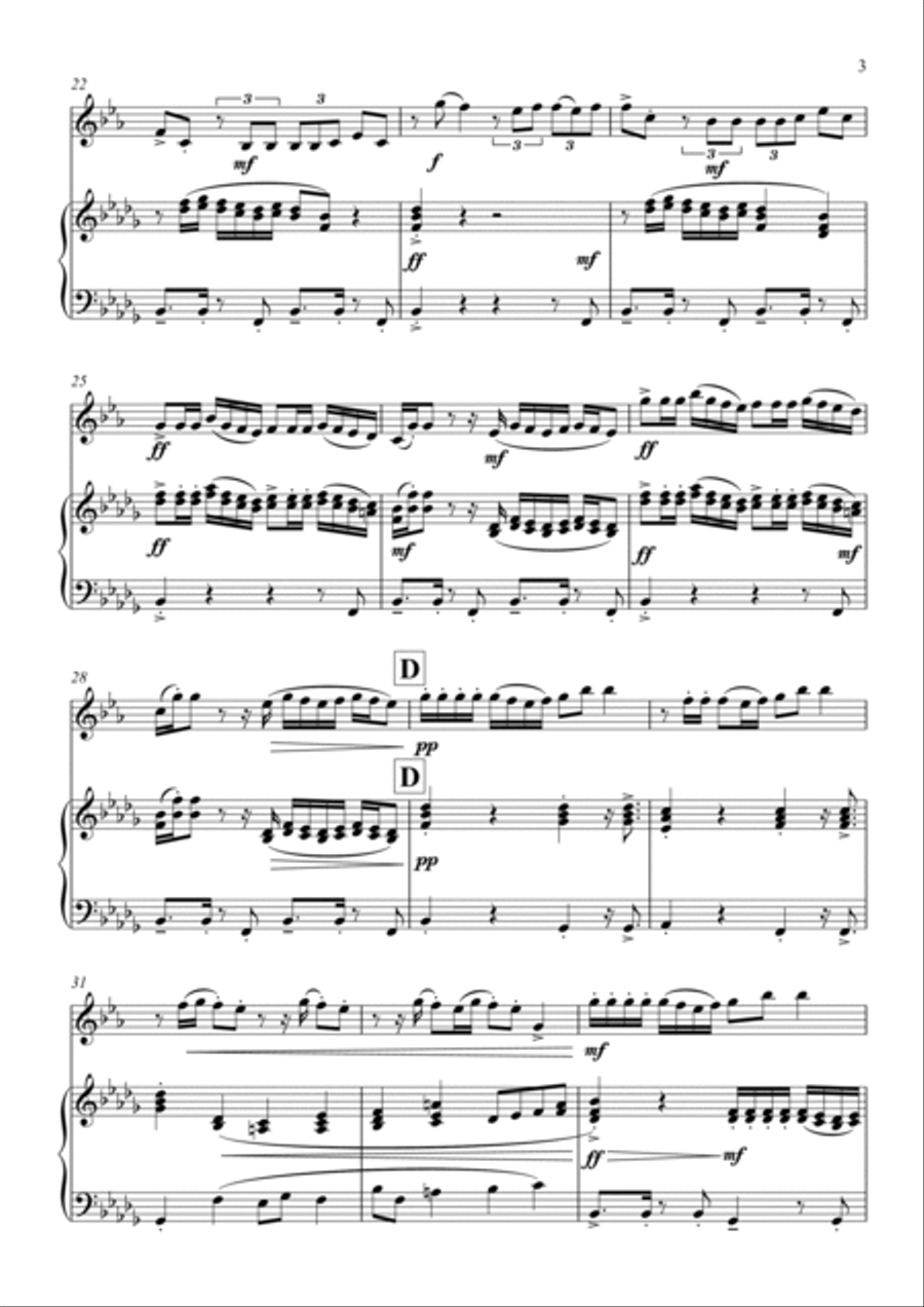 Hips Don't Lie Clarinet Solo scores gallery preview page 3