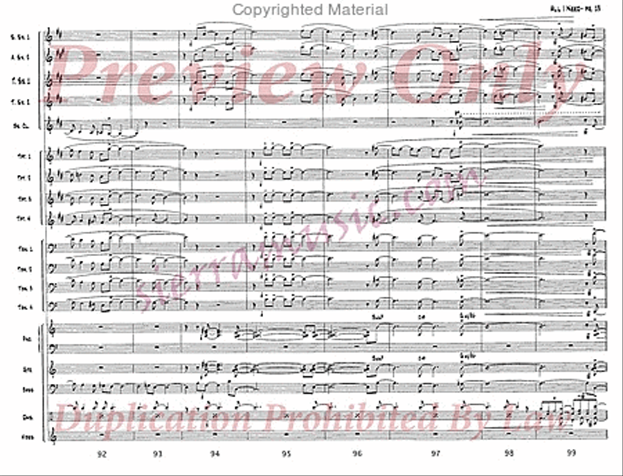All I Need Jazz Ensemble scores gallery preview page 14