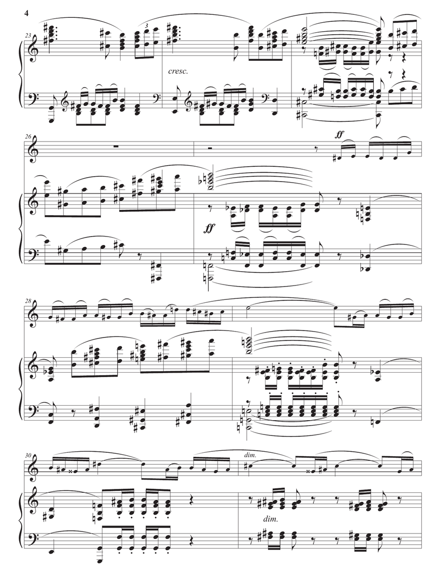 Saxophone Sonata Alto Saxophone scores gallery preview page 6