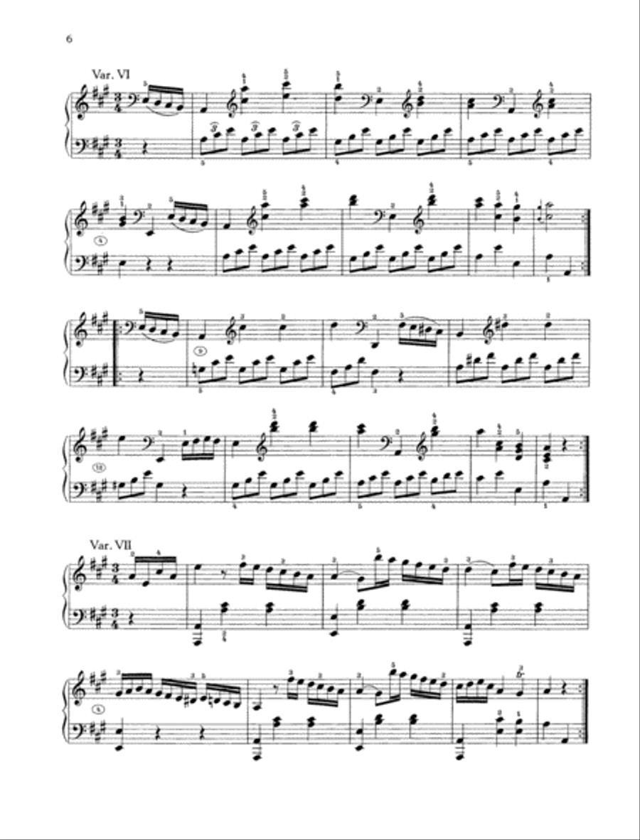 Aria with variations, Hob. XVII:2 Voice Solo scores gallery preview page 5