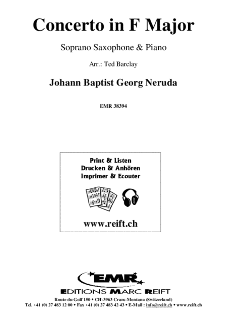 Concerto in F Major Soprano Saxophone scores gallery preview page 2