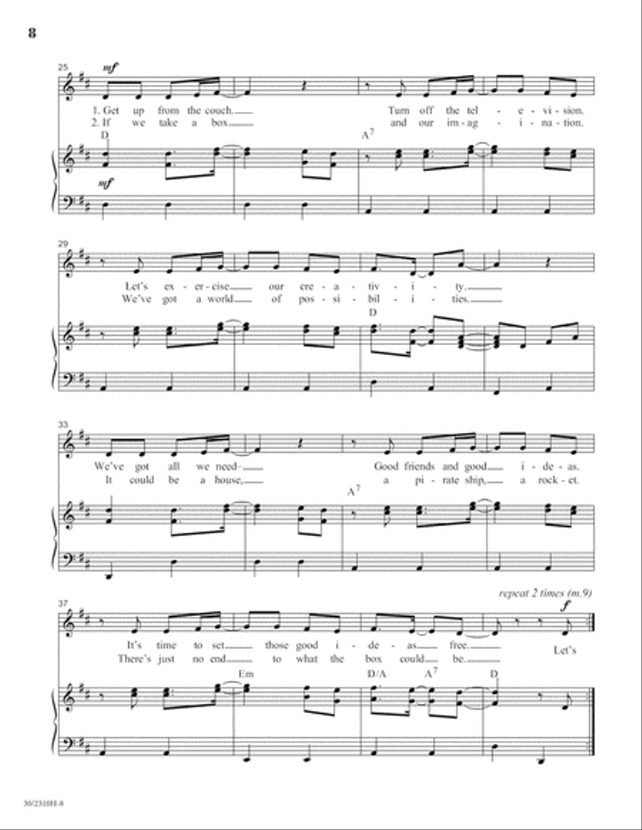 The Box Unison Choir scores gallery preview page 9