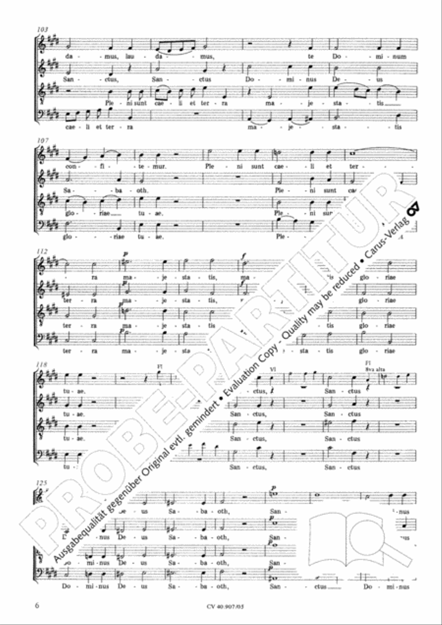Te Deum 4-Part scores gallery preview page 7