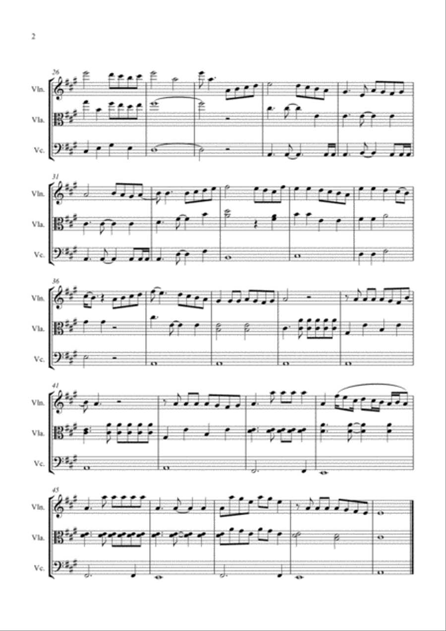 A Groovy Kind Of Love String Trio scores gallery preview page 2