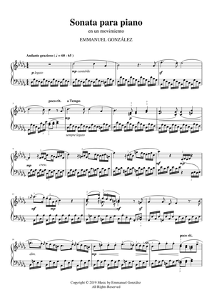 Piano Sonata in 1 movement