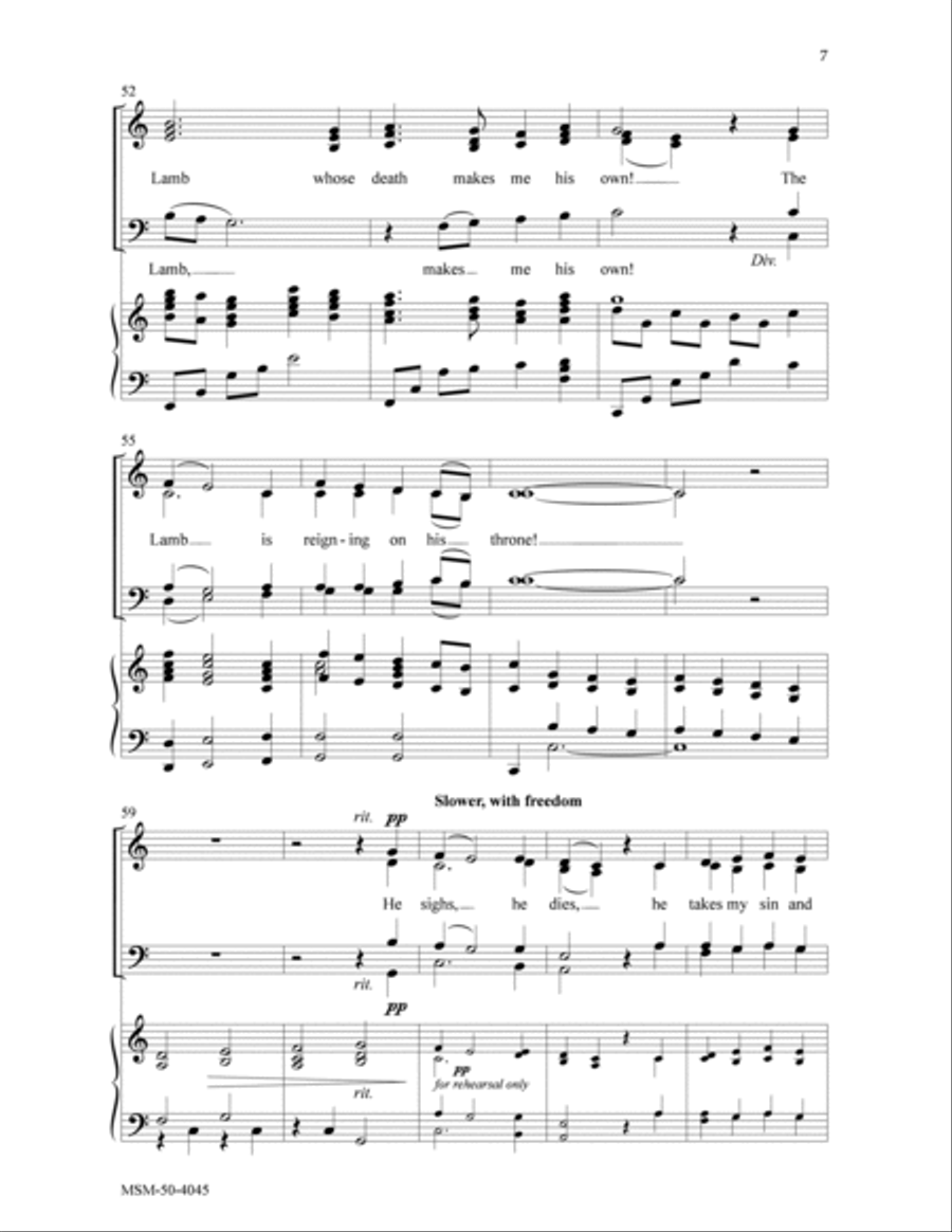 The Lamb 4-Part scores gallery preview page 6