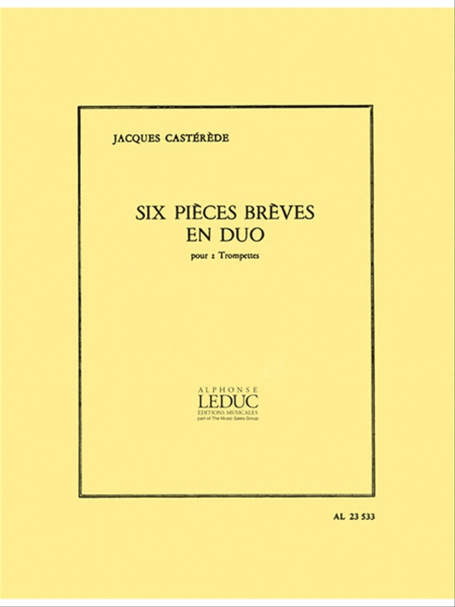6 Pieces Breves En Duo (trumpets 2) Brass Duet scores gallery preview page 1