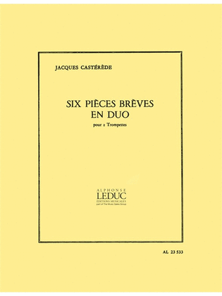 Book cover for 6 Pieces Breves En Duo (trumpets 2)