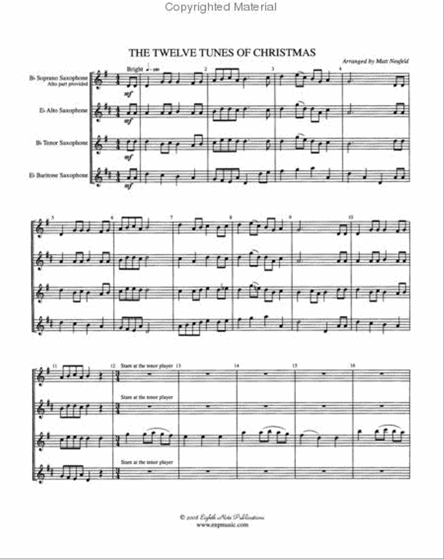 The Twelve Tunes of Christmas Small Ensemble scores gallery preview page 2