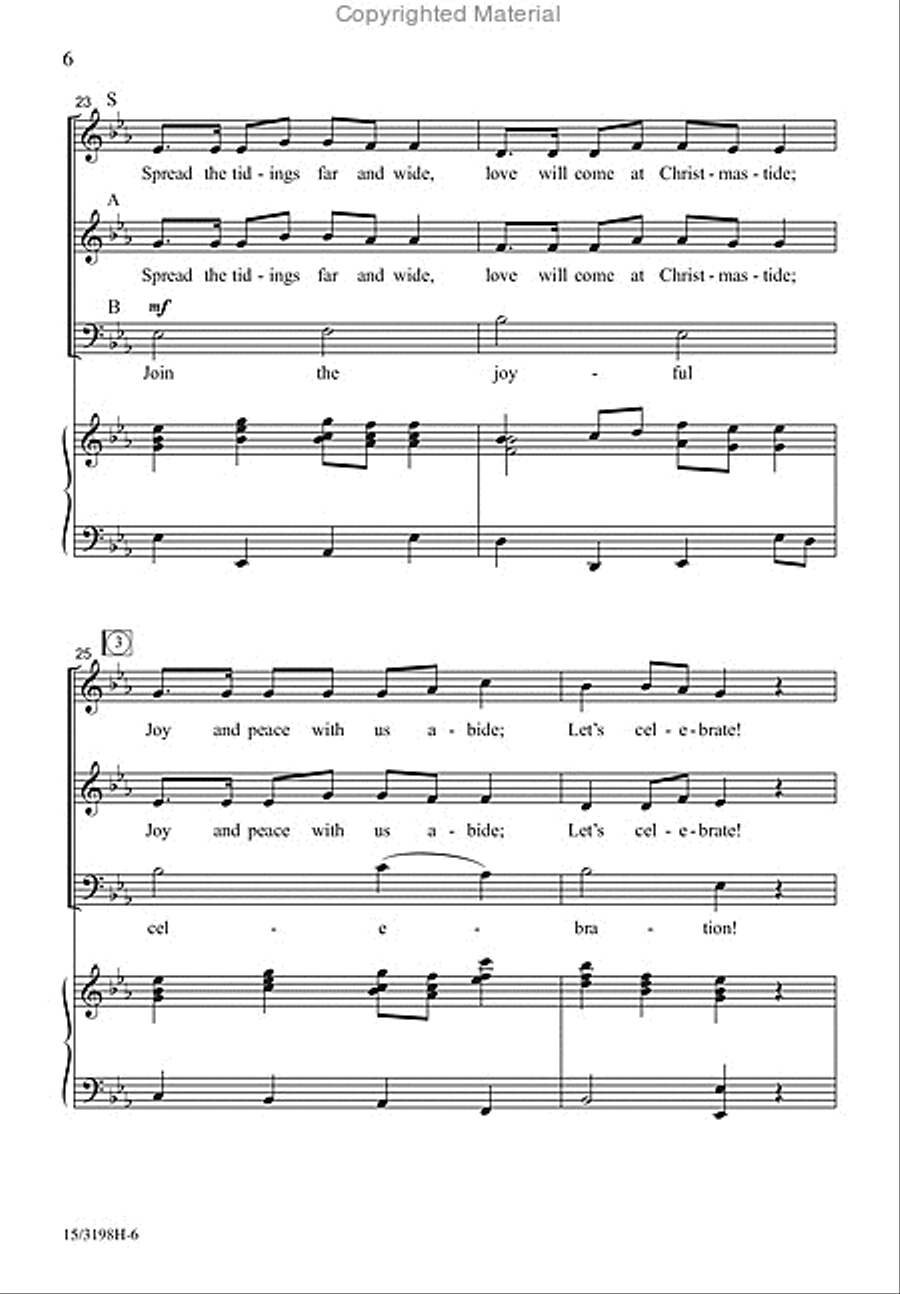 Mozart's Celebration Canon 3-Part scores gallery preview page 5