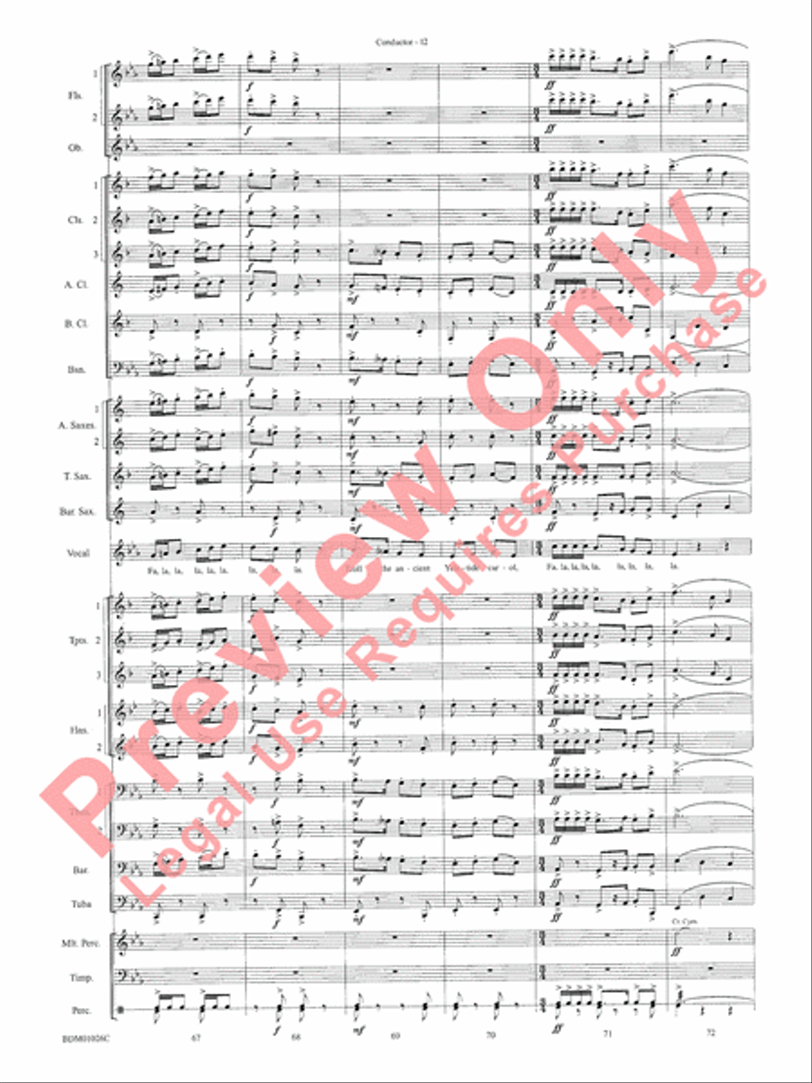 The Ultimate Christmas Sing-Along Concert Band scores gallery preview page 14