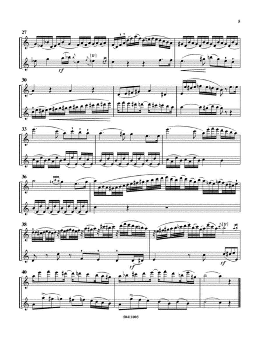 Duo Concertant, Op. 81, No. 3 Flute Duet scores gallery preview page 3