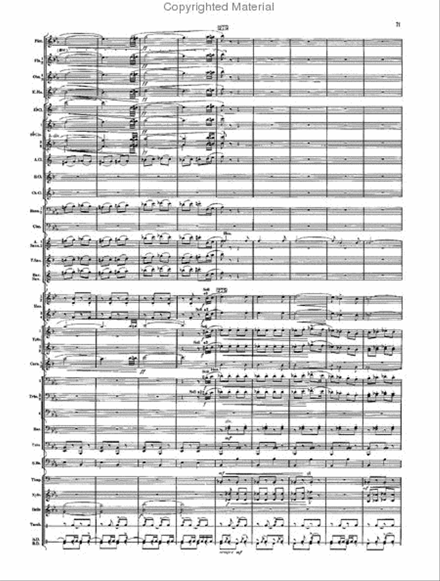 Armenian Dances, Part II Concert Band scores gallery preview page 69