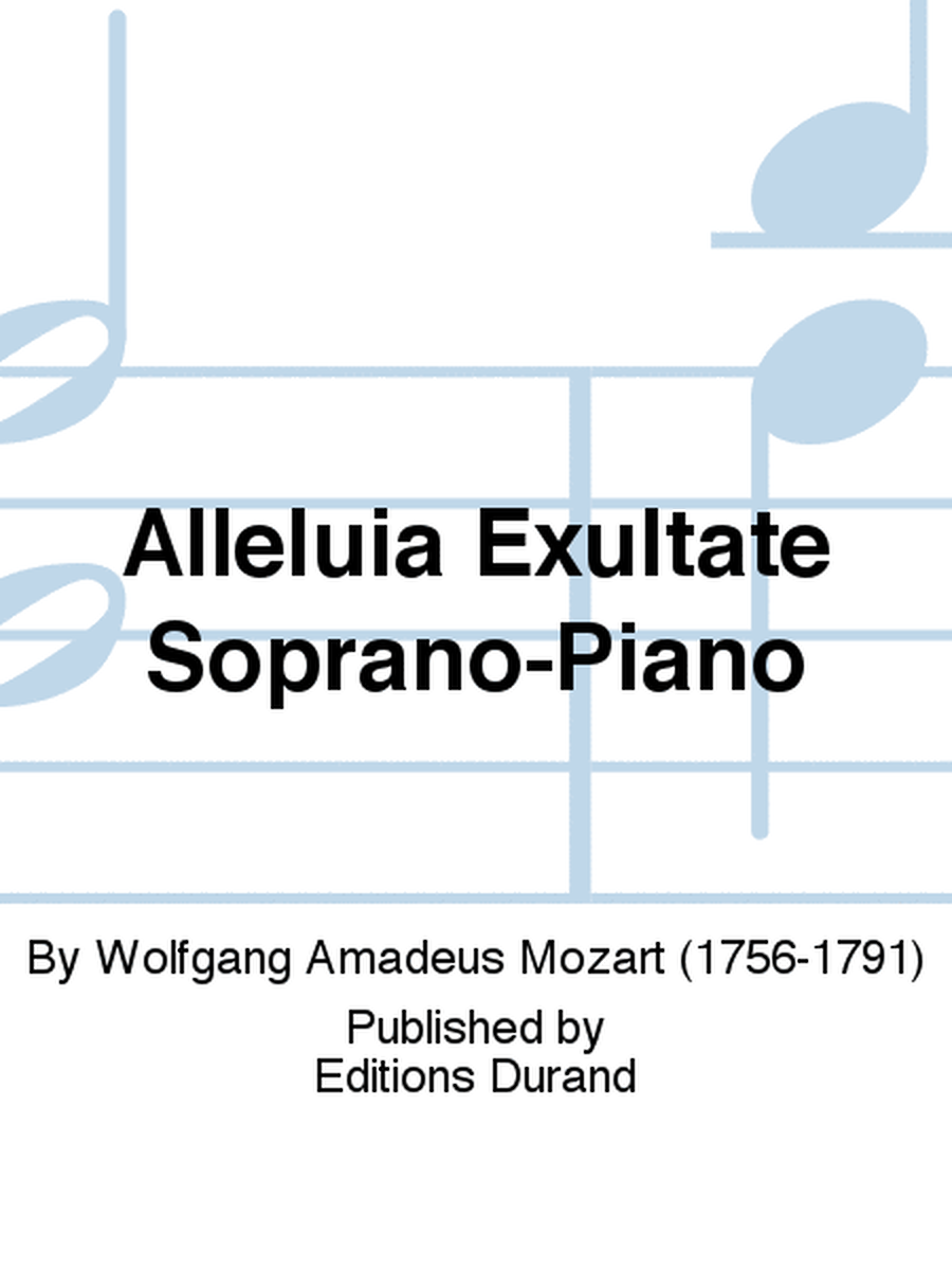 Alleluia Exultate Soprano-Piano