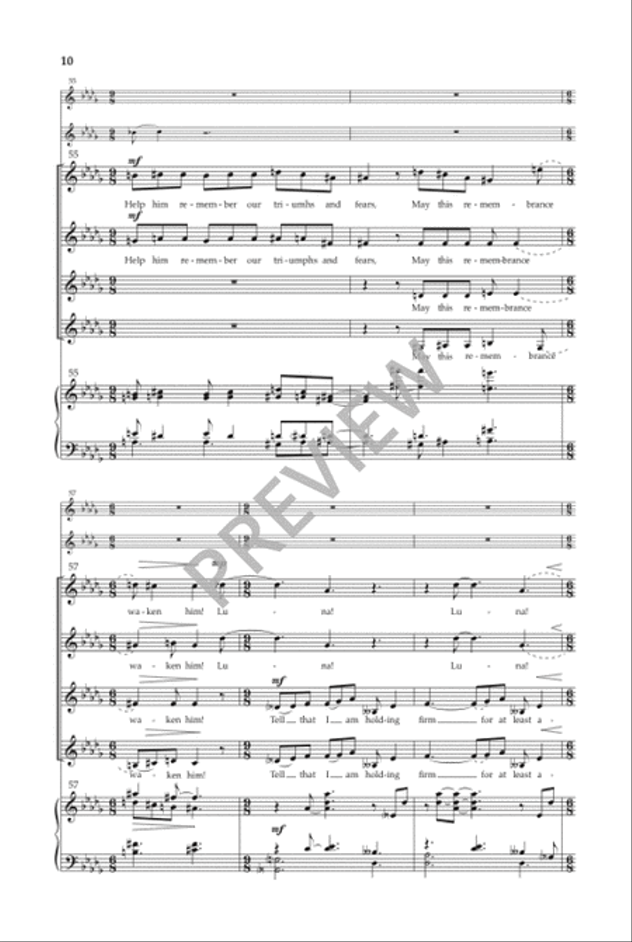 Song to the Moon (SSAA) Song to the Moon (SSAA) SSAA scores gallery preview page 11