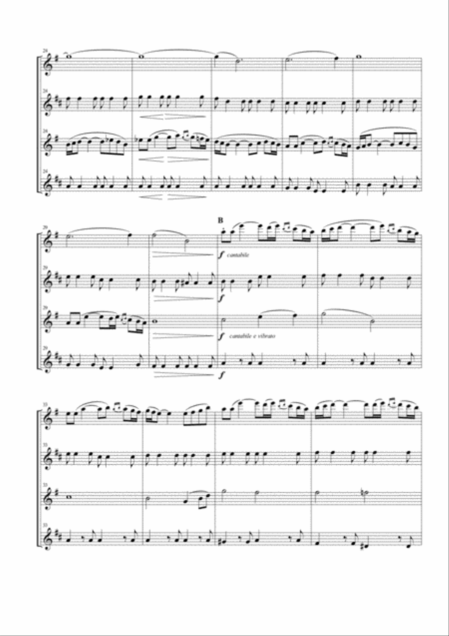 Polovtsian Dances for Saxophone Quartet Saxophone Quartet scores gallery preview page 3