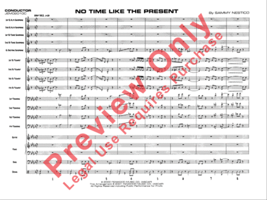 No Time Like the Present Jazz Ensemble scores gallery preview page 3
