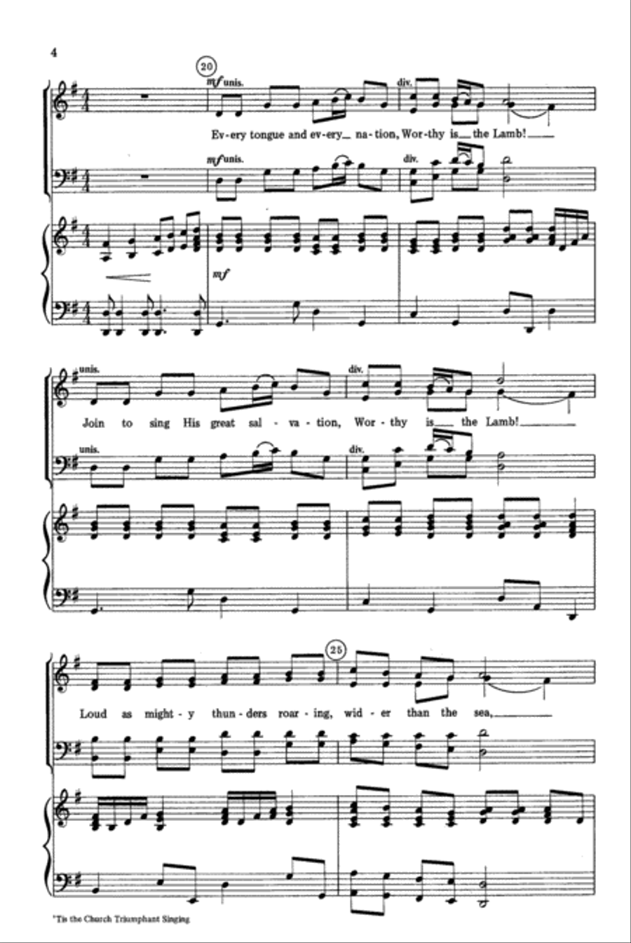 Tis the Church Triumphant Singing 4-Part scores gallery preview page 11