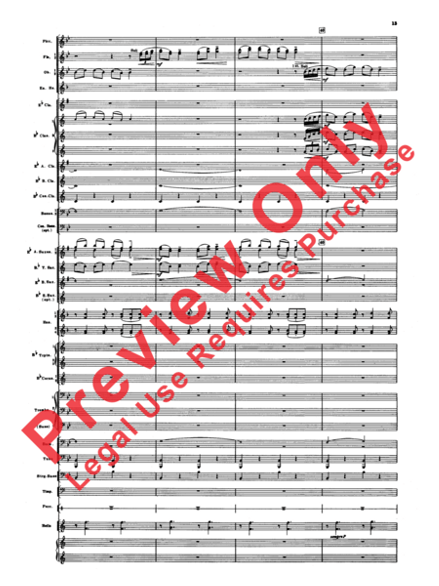 Armenian Dances, Part 1 Concert Band scores gallery preview page 14