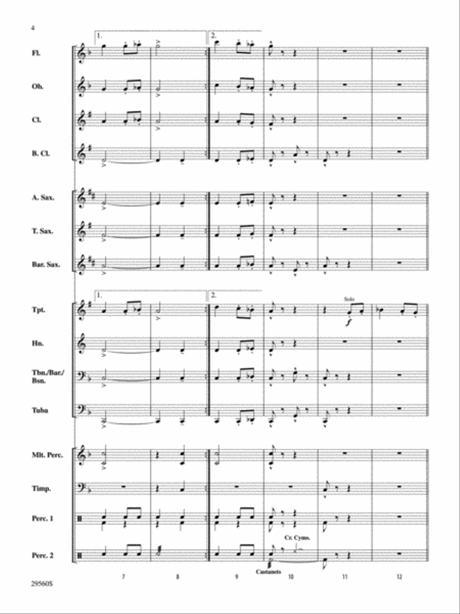 Paso Flamenco (Score only) Concert Band scores gallery preview page 3