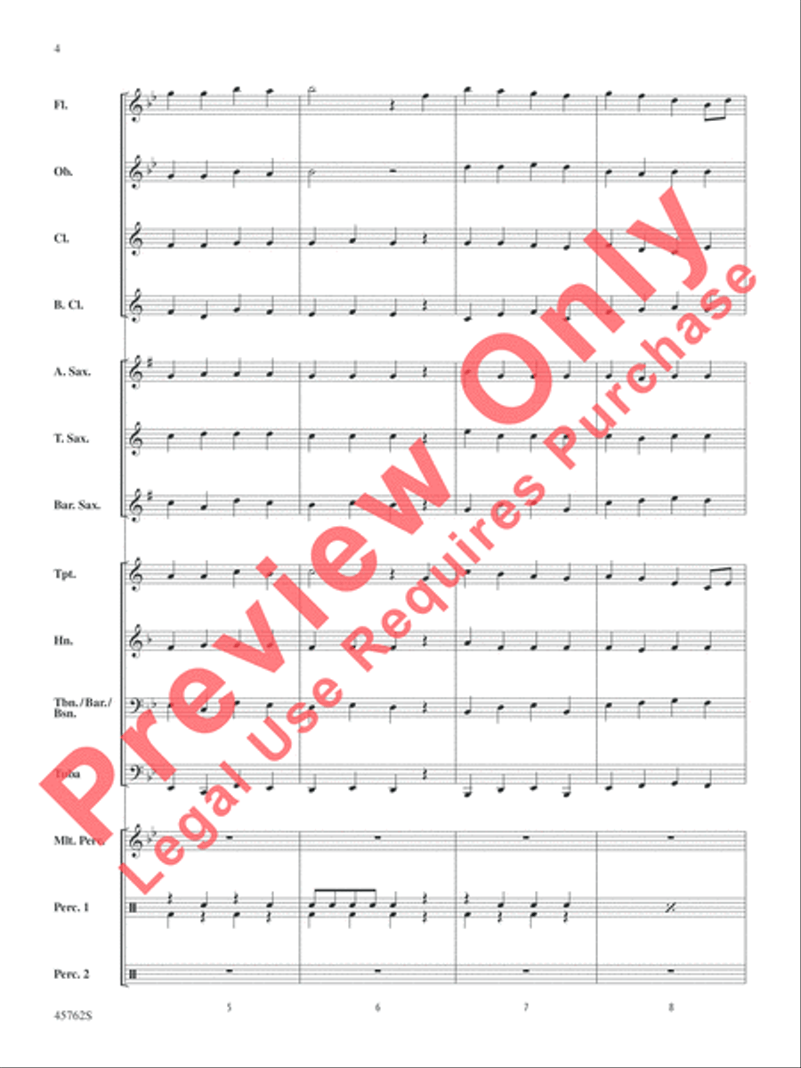 Swansea Town Concert Band scores gallery preview page 4