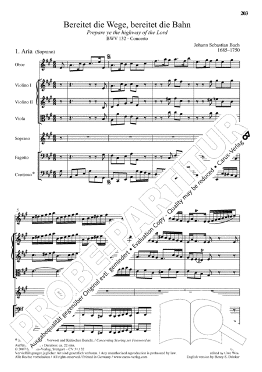 The Complete Sacred Vocal Works (Das geistliche Vokalwerk) Voice scores gallery preview page 204