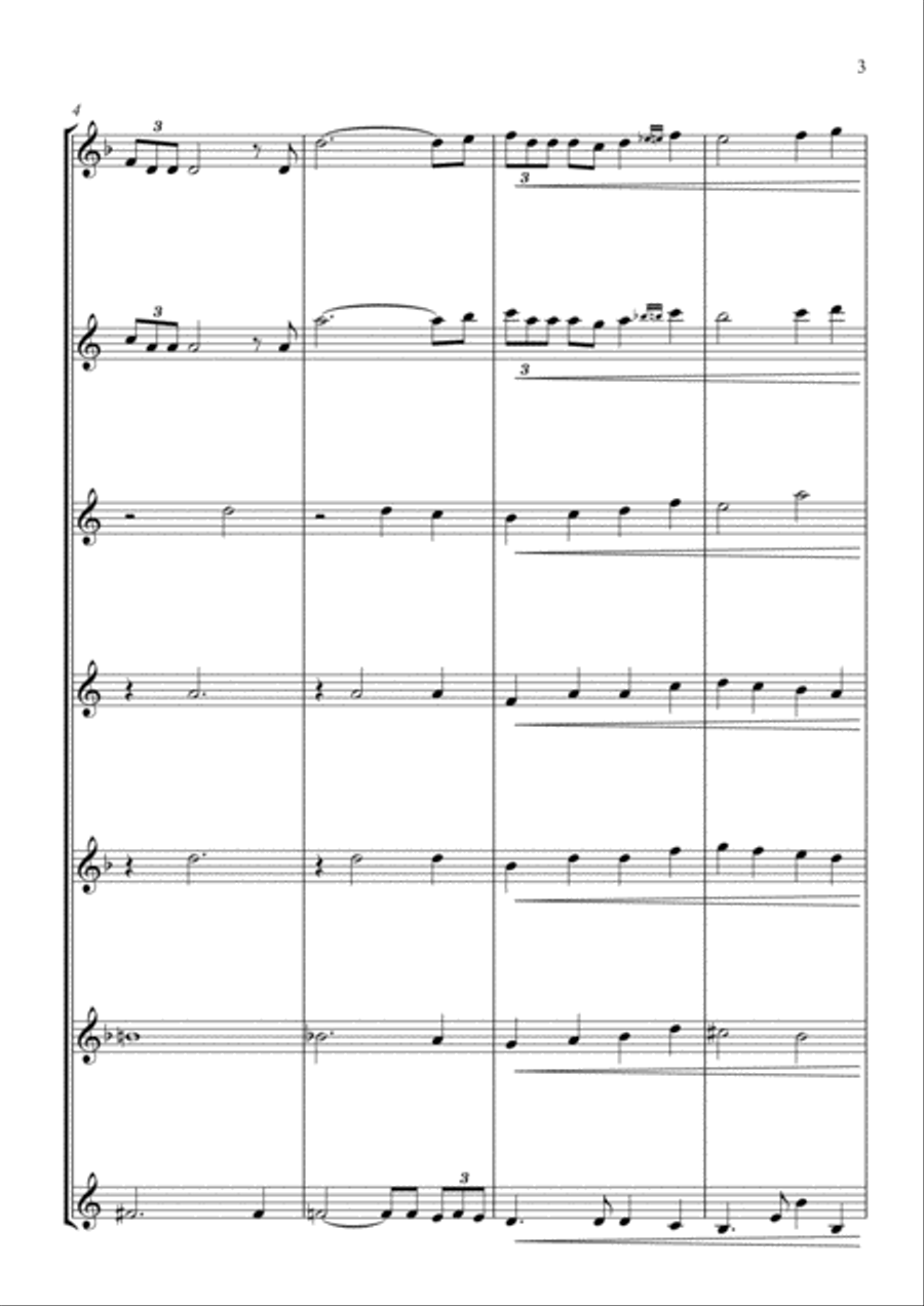 My Funny Valentine Saxophone Quintet scores gallery preview page 3