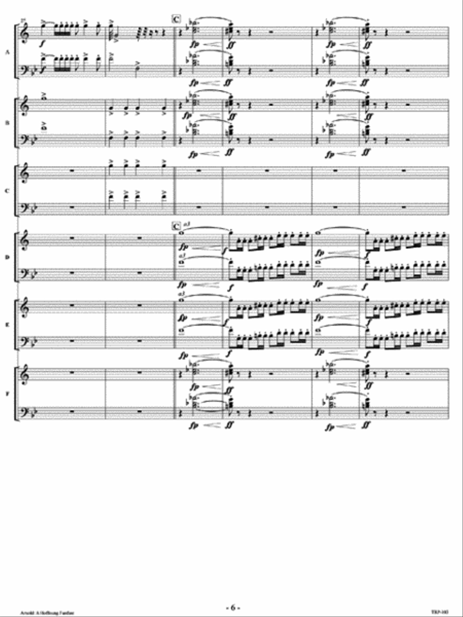 A Hoffnung Fanfare (original) Small Ensemble scores gallery preview page 7
