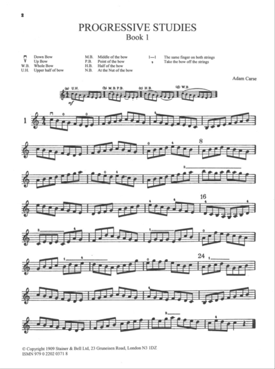 Progressive Violin Studies. Book 1 Violin scores gallery preview page 2