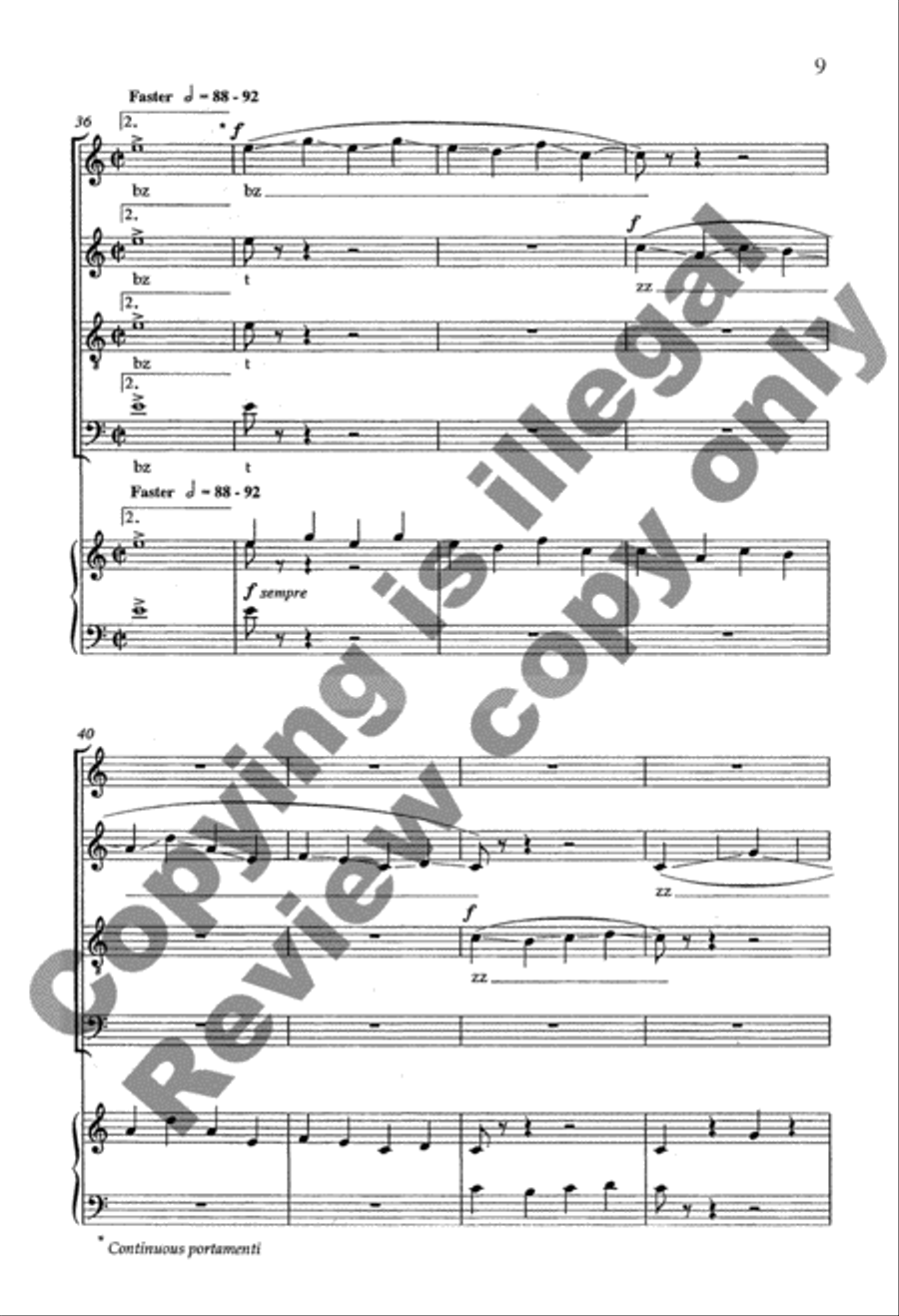 Due North: 5. Mosquitoes 4-Part scores gallery preview page 8