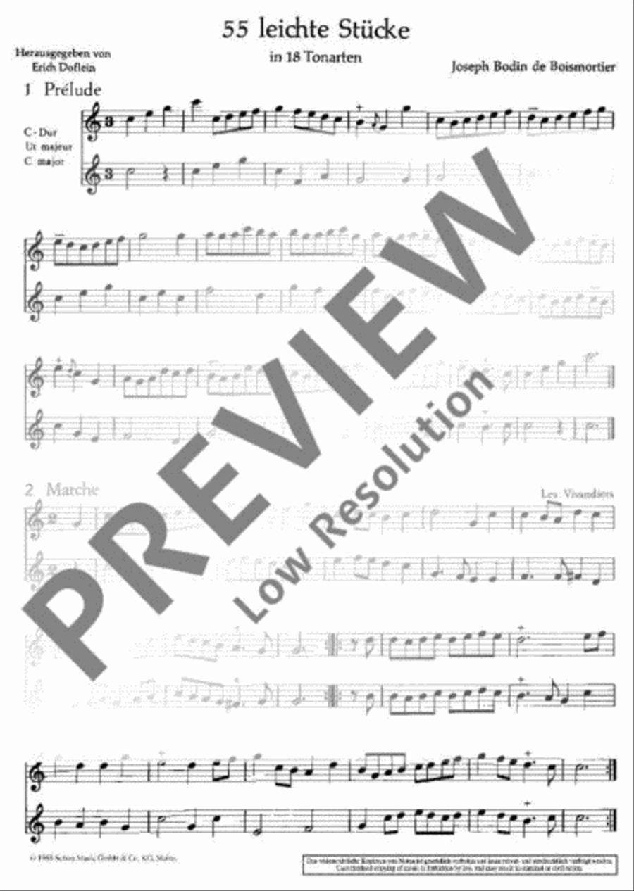 55 Easy Pieces Flute Duet scores gallery preview page 6