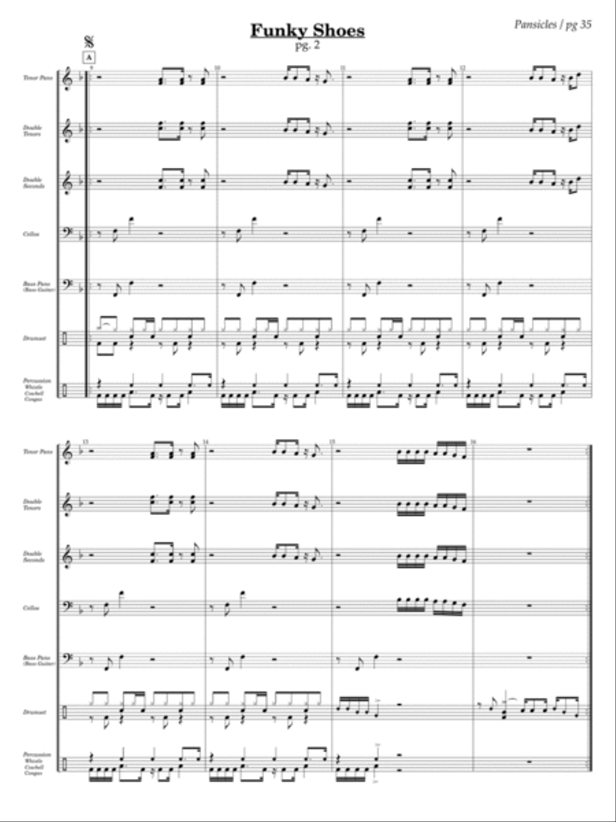 Pansicles - 7 Steel Pan Ensembles for 7 - 9 players Steel Pan scores gallery preview page 17