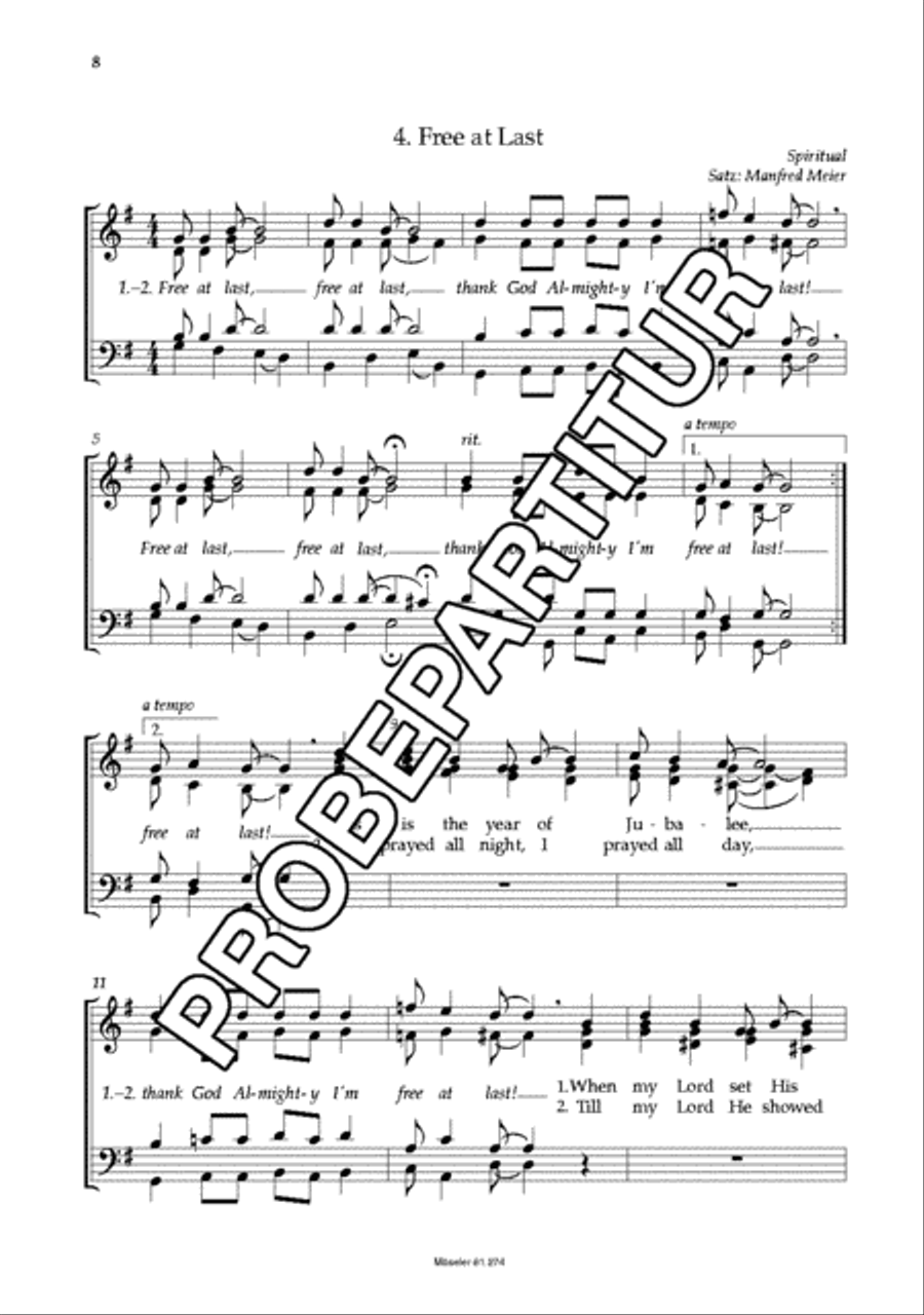 Glory Land 4-Part scores gallery preview page 9