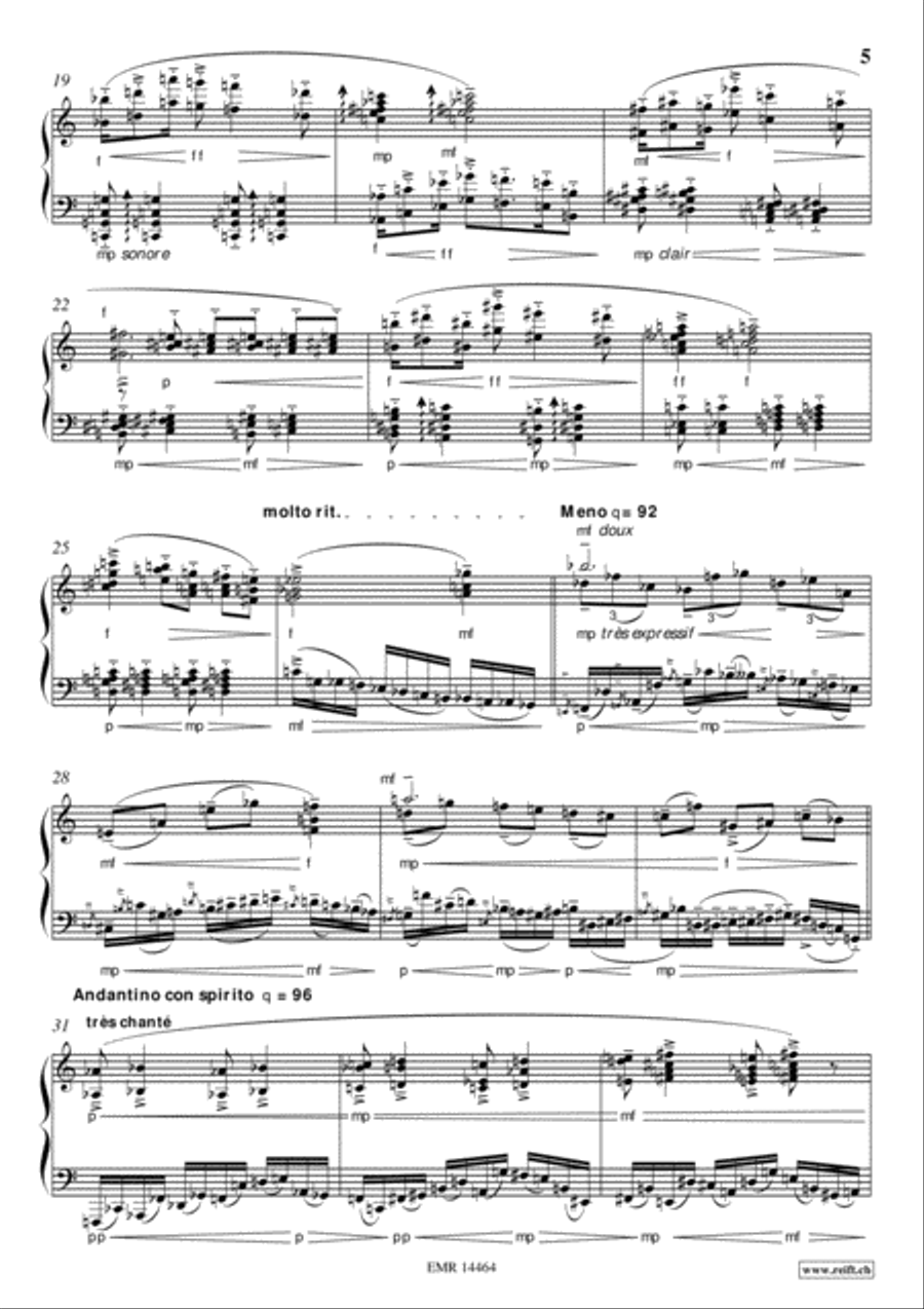 Ballade No. 2 Ballade No. 2 Piano Solo scores gallery preview page 5