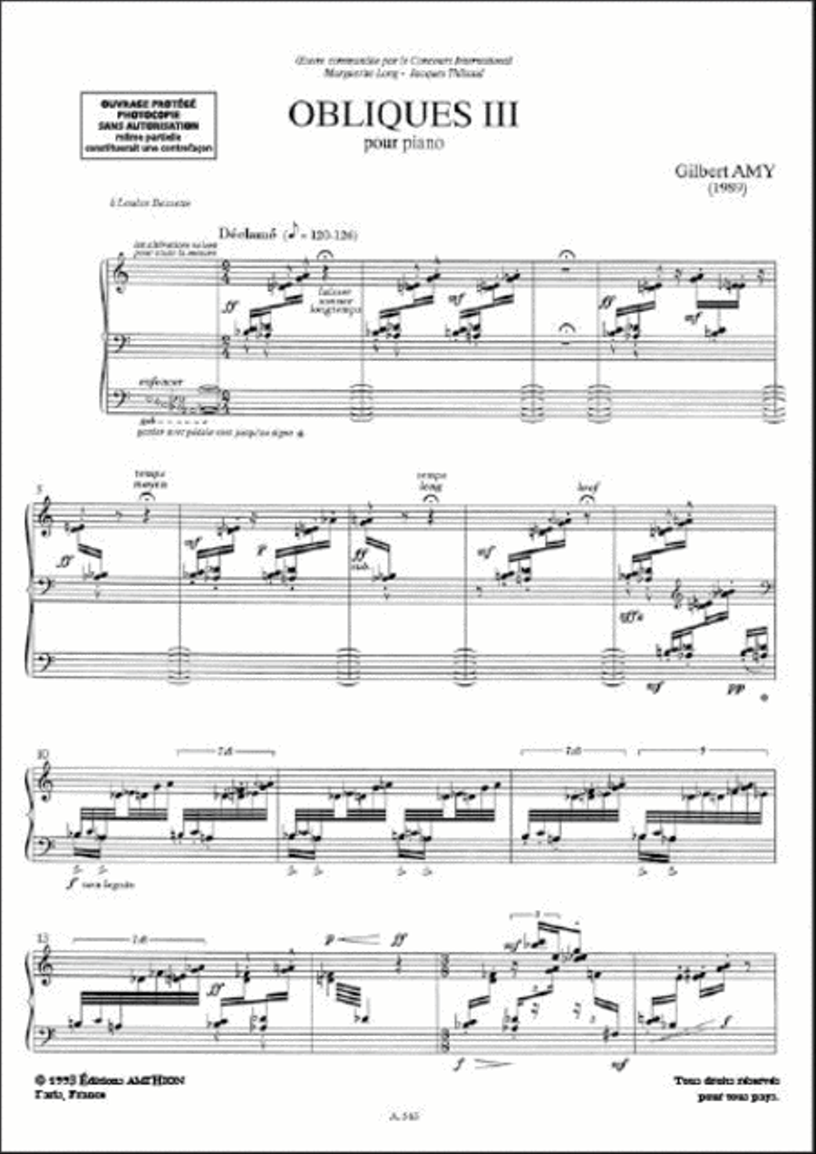 Obliques III Piano Solo scores gallery preview page 2