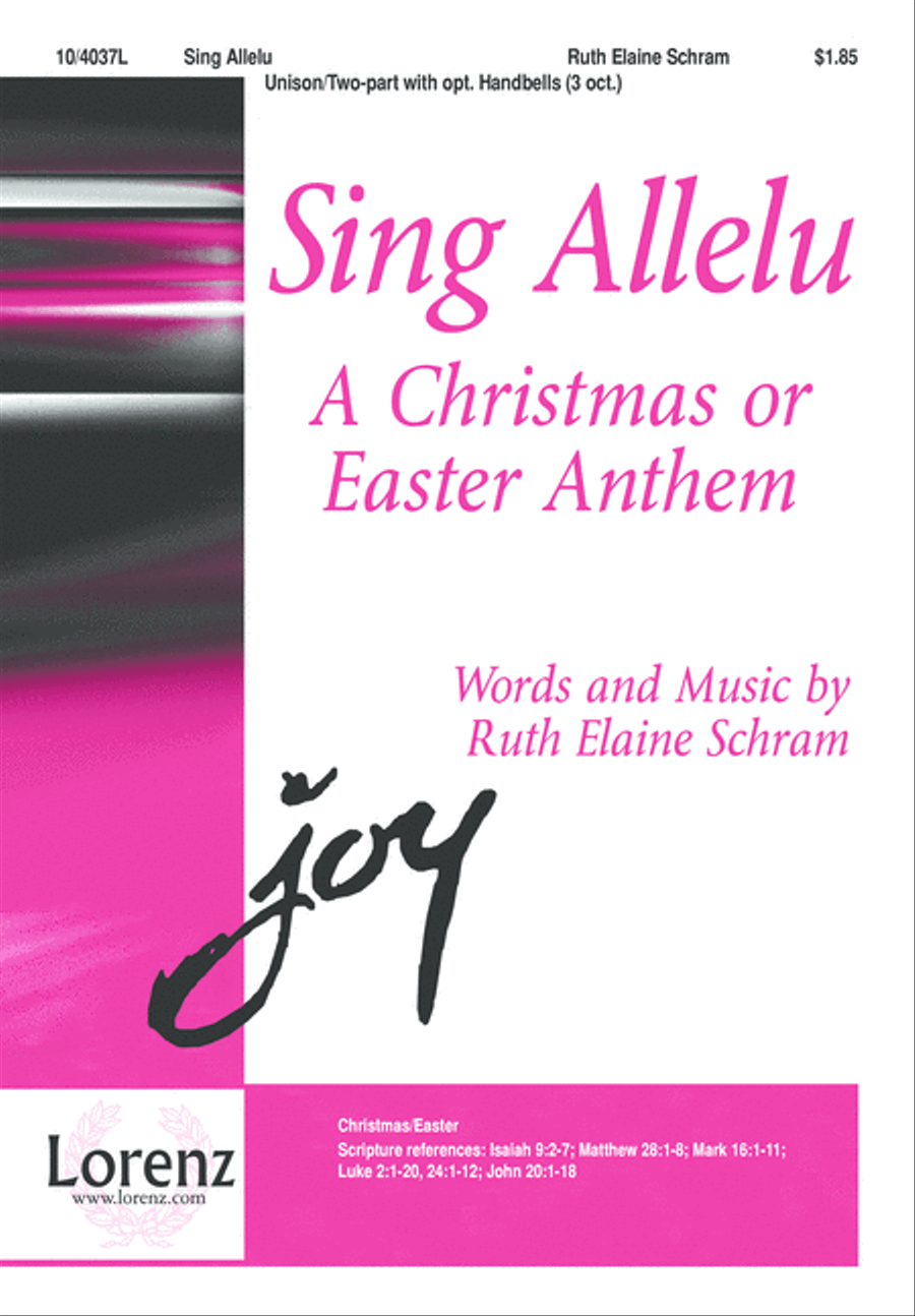 Sing Allelu Sing Allelu Unison Choir scores gallery preview page 1