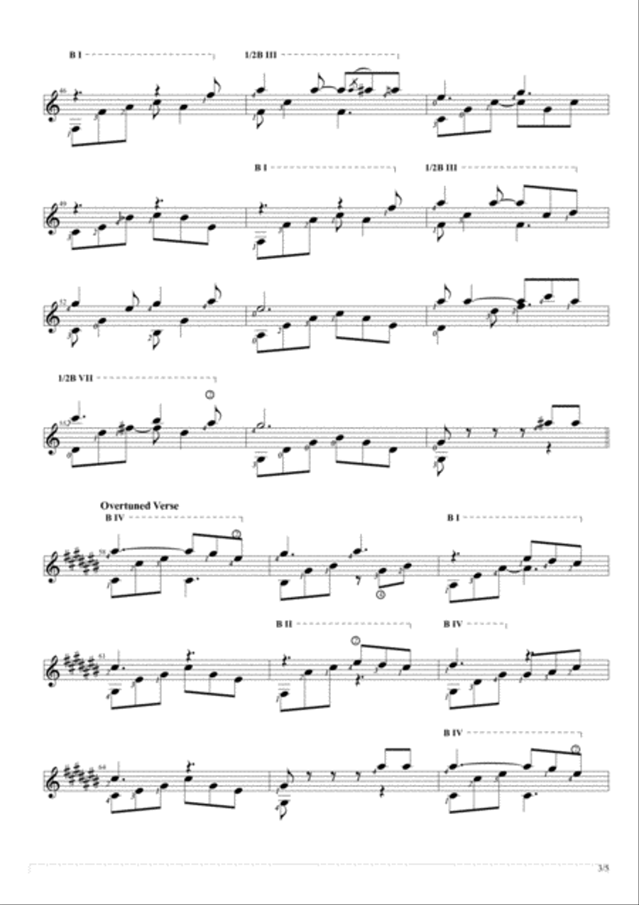 When A Man Loves A Woman Guitar Solo scores gallery preview page 3