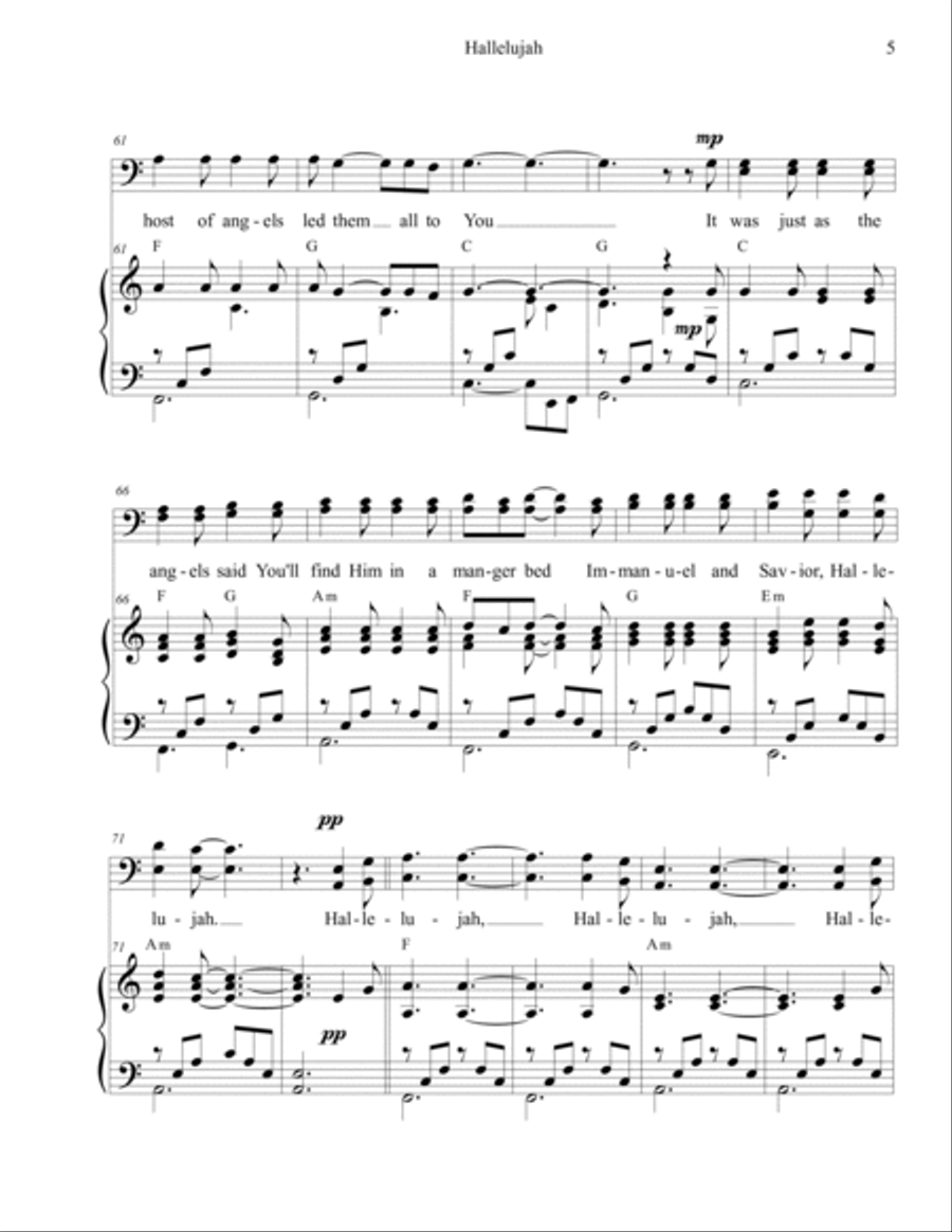 Hallelujah Hallelujah TB scores gallery preview page 5